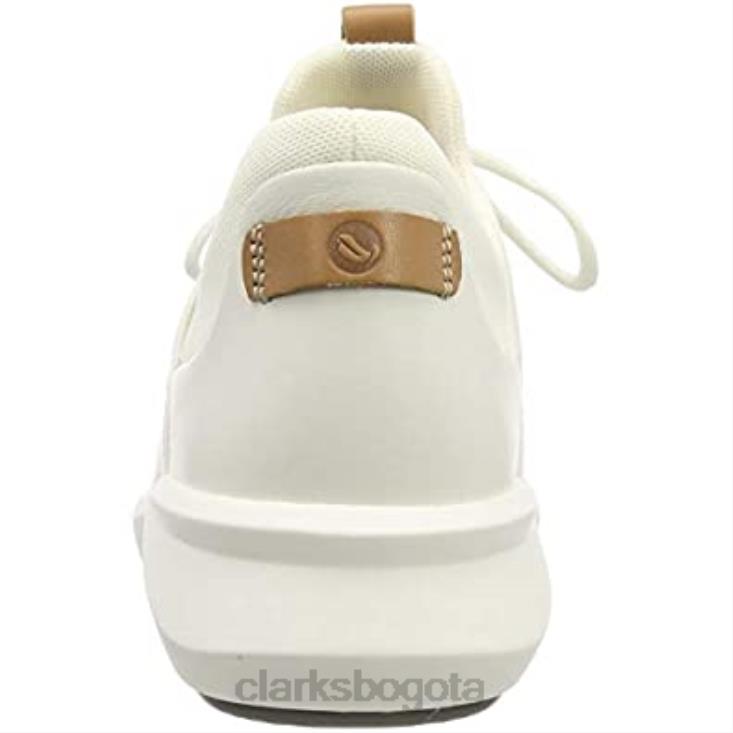 Clarks 0DX8L604 zapatos derbys clarks un rio lace de cuero blanco blanco para mujer mujer cuero blanco blanco