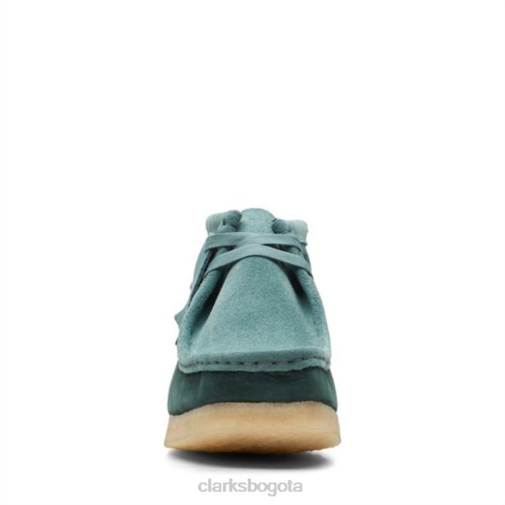 Clarks 0DX8L6050 Bota clarks wallabee teal combi teal combi mujer combinación verde azulado