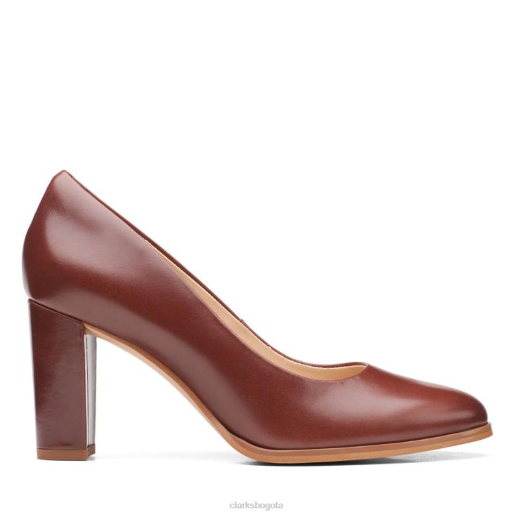 Clarks 0DX8L6058 clarks kaylcara 2 cuero bronceado británico cuero bronceado británico unisexo cuero bronceado británico