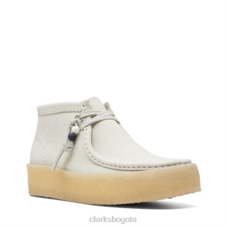 Clarks 0DX8L6061 Bota de copa wallabee nobuck blanco clarks nobuck blanco unisexo nubuck blanco