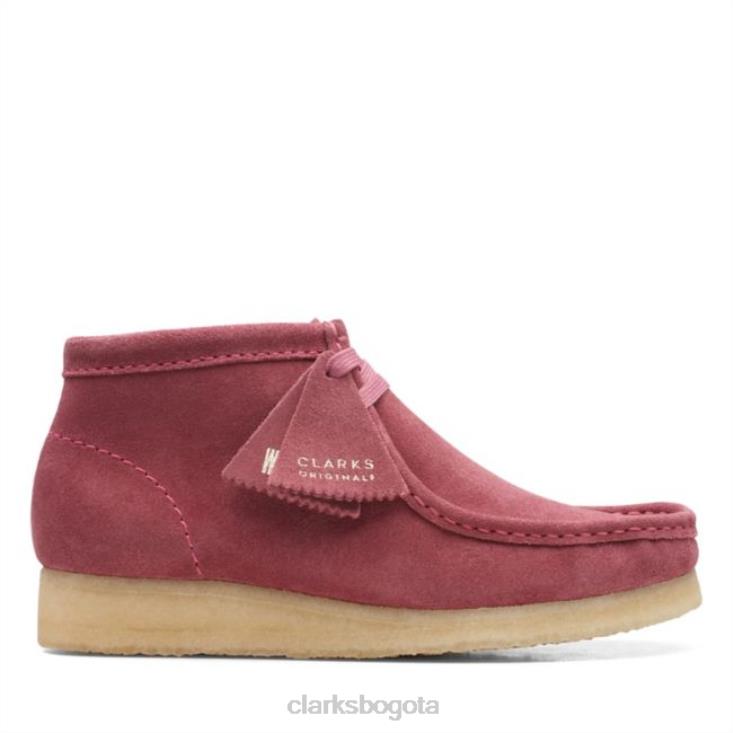Clarks 0DX8L6063 bota wallabee rosa gamuza rosa clarks rosa gamuza rosa unisexo gamuza rosa rosa