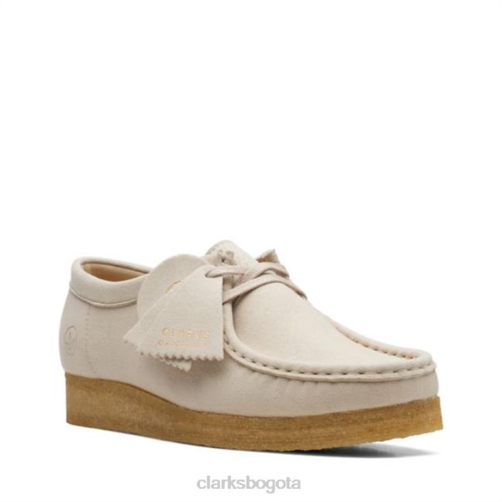 Clarks 0DX8L6068 Wallabee sintético blanco roto Clarks sintéticos blanco roto unisexo sintético blanquecino