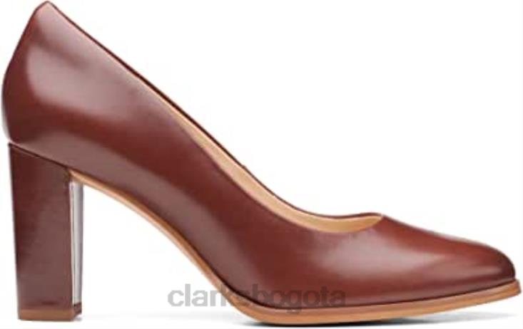 Clarks 0DX8L607 kaylcara 2 zapatos de piel marrón clarks unisexo