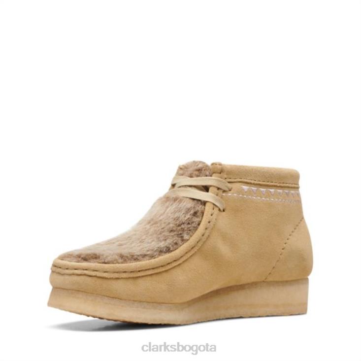 Clarks 0DX8L6073 clarks tan interest wallabee bota tan interest unisexo interés bronceado