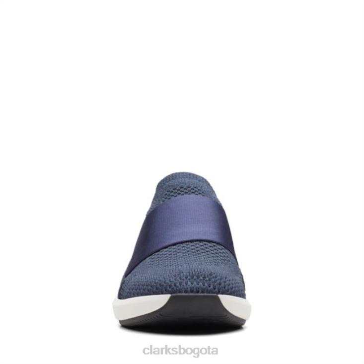 Clarks 0DX8L6077 combinación un rio knit azul marino combinación clarks azul marino unisexo combinación azul marino