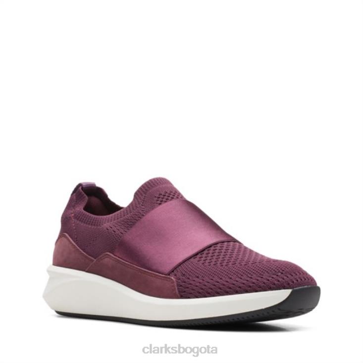 Clarks 0DX8L6078 un rio knit merlot combi merlot combi clarks unisexo merlot combinado