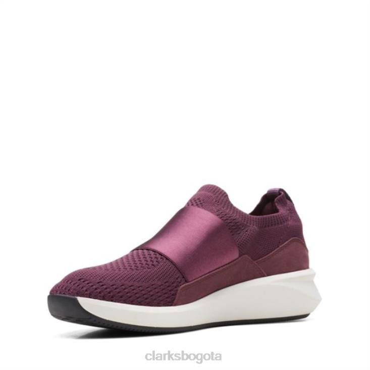 Clarks 0DX8L6078 un rio knit merlot combi merlot combi clarks unisexo merlot combinado