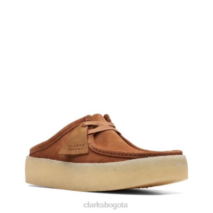 Clarks 0DX8L6080 ante tostado clarks wallabee cup lo ante tostado unisexo gamuza color canela