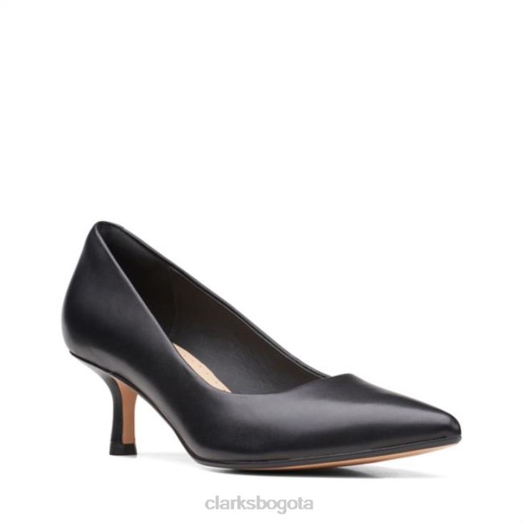 Clarks 0DX8L6092 cuero negro violeta 55 rae clarks de cuero negro unisexo cuero negro