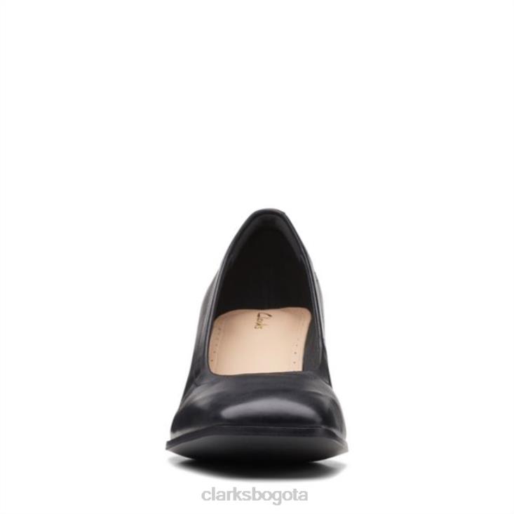 Clarks 0DX8L6094 seren 55 cuero negro suave clarks de cuero negro unisexo cuero negro