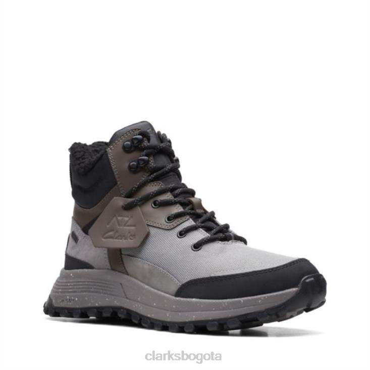 Clarks 0DX8L6103 atl trek sky gore-tex cuero con forro cálido gris cuero con forro cálido gris clarks unisexo cuero gris cálido