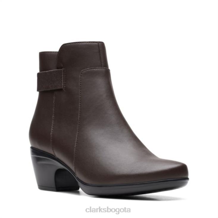 Clarks 0DX8L6118 emily holly cuero marrón oscuro clarks de cuero marrón oscuro mujer cuero marrón oscuro