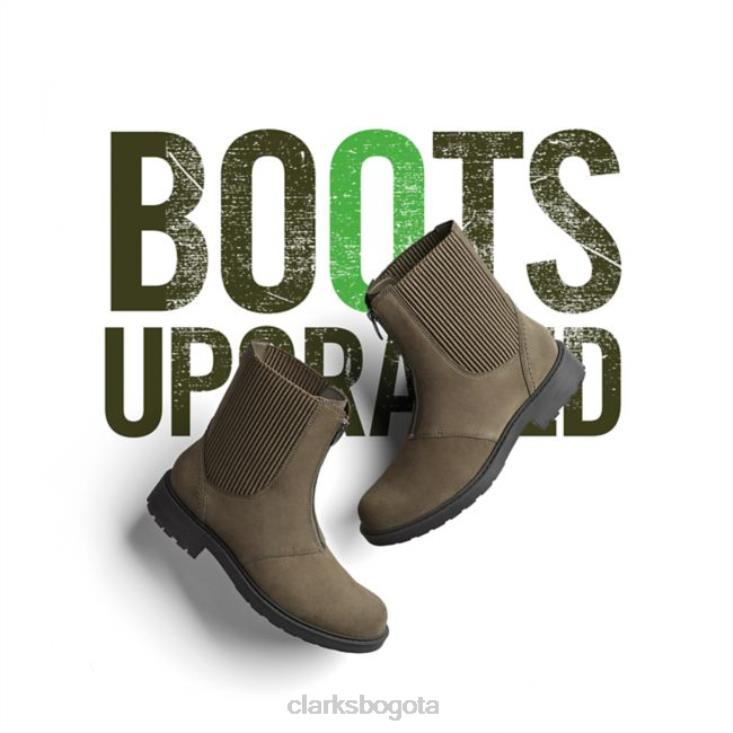 Clarks 0DX8L6131 clarks orinoco2 up ante oliva oscuro mujer ante oliva oscuro