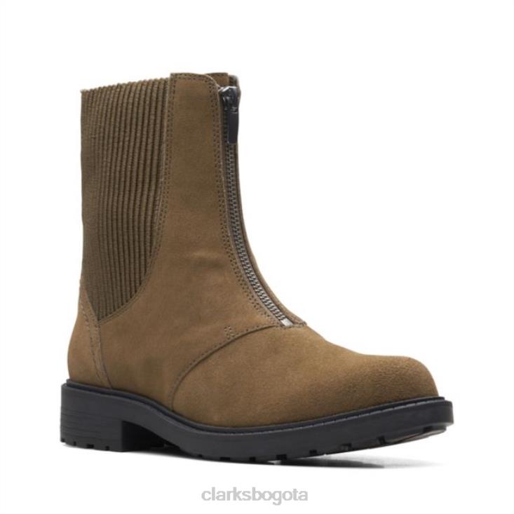 Clarks 0DX8L6131 clarks orinoco2 up ante oliva oscuro mujer ante oliva oscuro