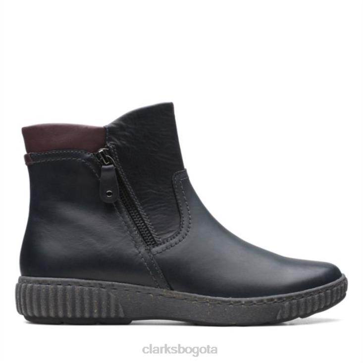 Clarks 0DX8L6138 clarks magnolia haley cuero negro cuero negro mujer cuero negro