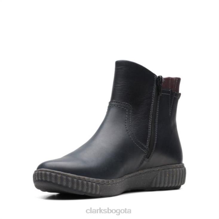 Clarks 0DX8L6138 clarks magnolia haley cuero negro cuero negro mujer cuero negro