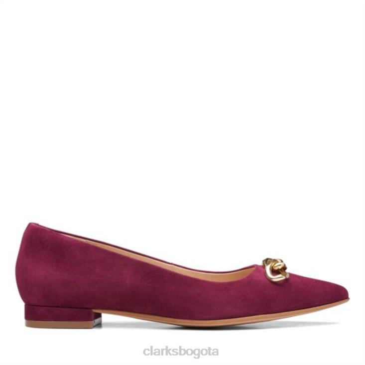 Clarks 0DX8L6144 merlot ante clarks laina 15 trim merlot ante unisexo ante merlot