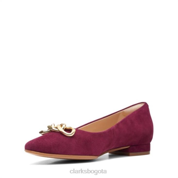 Clarks 0DX8L6144 merlot ante clarks laina 15 trim merlot ante unisexo ante merlot