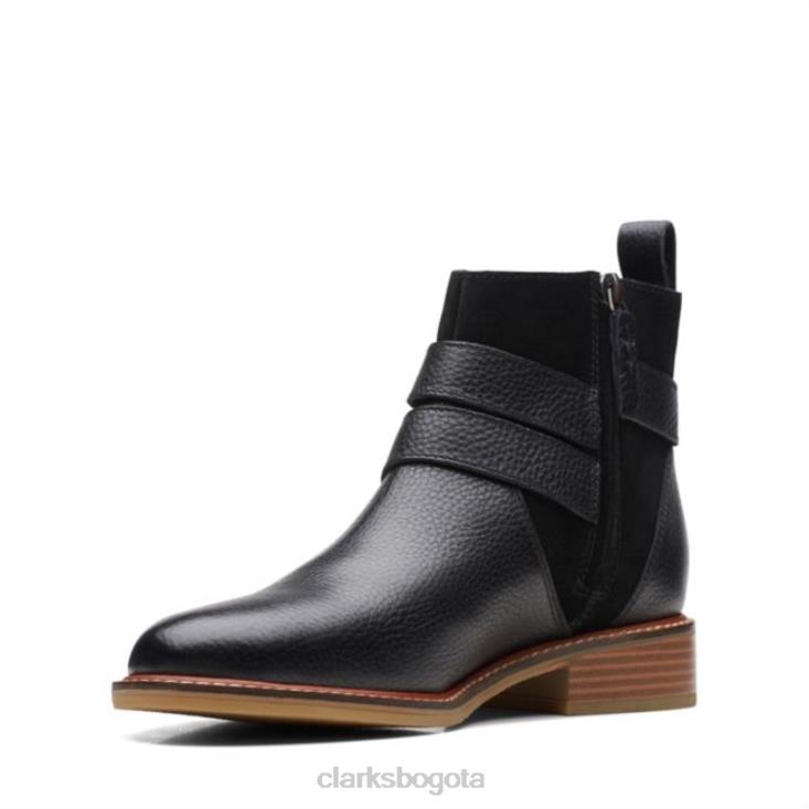 Clarks 0DX8L6145 clarks combinación negra colonia hebilla combinación negra unisexo combinación negra