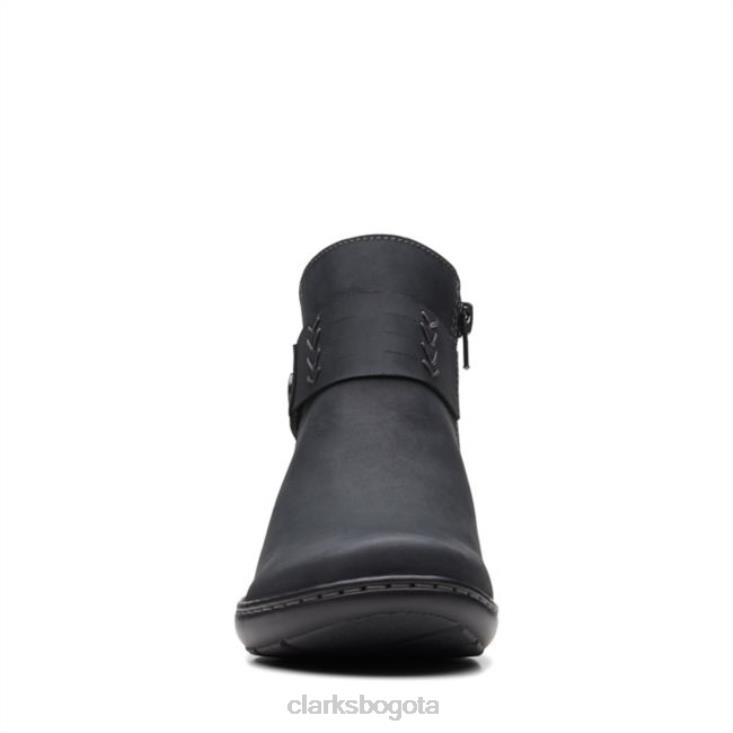 Clarks 0DX8L6148 clarks de cuero negro cora rae cuero negro mujer cuero negro