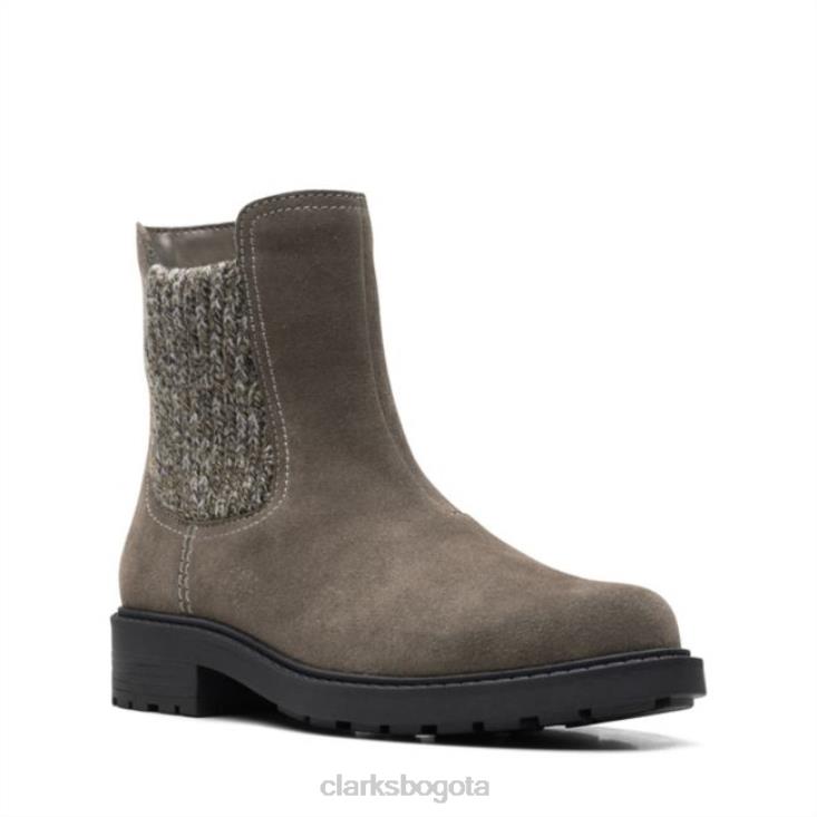 Clarks 0DX8L6150 cielo ópalo gamuza oliva oscuro gamuza oliva oscuro clarks mujer ante oliva oscuro