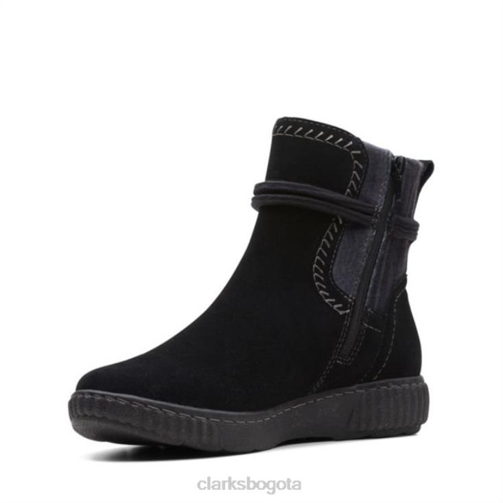 Clarks 0DX8L6156 clarks de ante negro caroline lily ante negro mujer ante negro