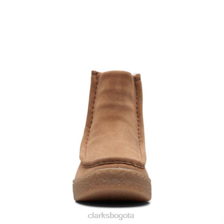 Clarks 0DX8L6163 Clarks Barleigh Pull con forro tostado claro mujer bronceado claro