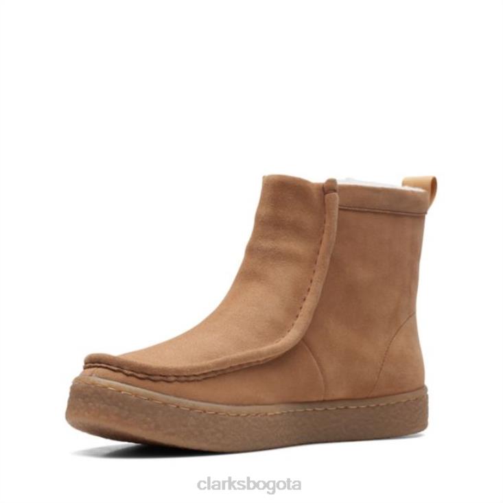 Clarks 0DX8L6163 Clarks Barleigh Pull con forro tostado claro mujer bronceado claro