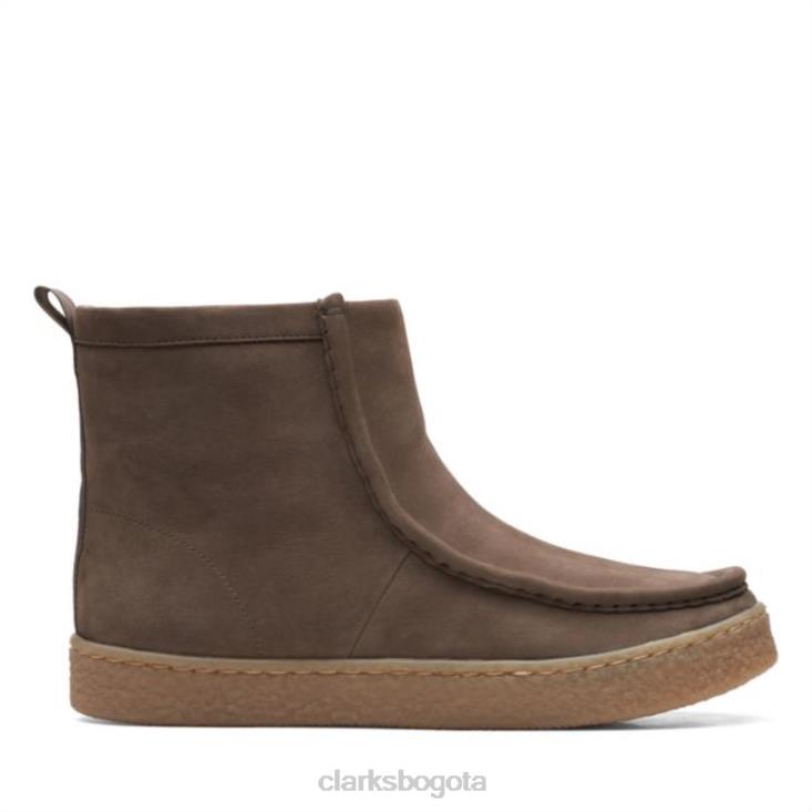 Clarks 0DX8L6164 Nub con forro color topo Barleigh Pull Nub con forro color topo Clarks mujer protuberancia forrada de color topo