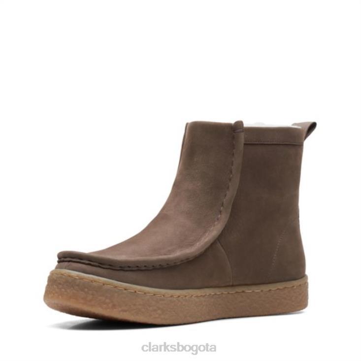 Clarks 0DX8L6164 Nub con forro color topo Barleigh Pull Nub con forro color topo Clarks mujer protuberancia forrada de color topo