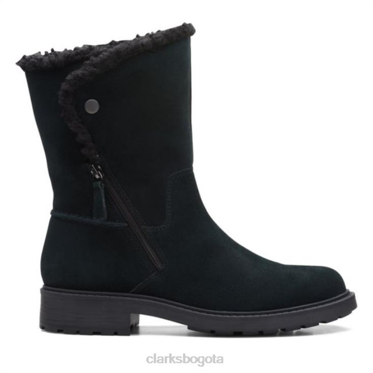 Clarks 0DX8L6169 clarks ante negro opal zip ante negro mujer ante negro