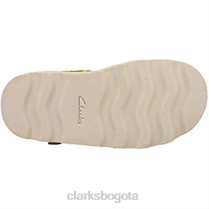 Clarks 0DX8L617 mocasines clarks yel low yel low charol Crown Jump K para mujer mujer charol amarillo amarillo