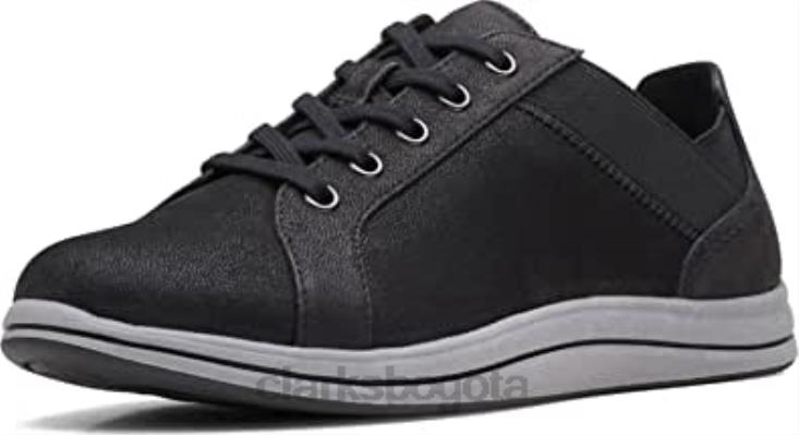 Clarks 0DX8L618 Zapatilla Clarks Mujer Breeze Sky Negro Textil mujer textil negro