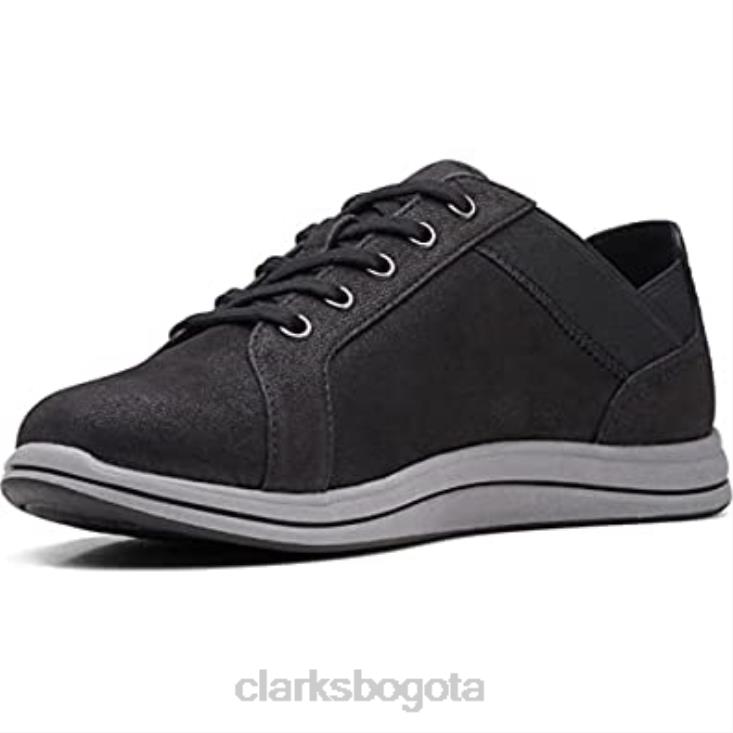Clarks 0DX8L618 Zapatilla Clarks Mujer Breeze Sky Negro Textil mujer textil negro