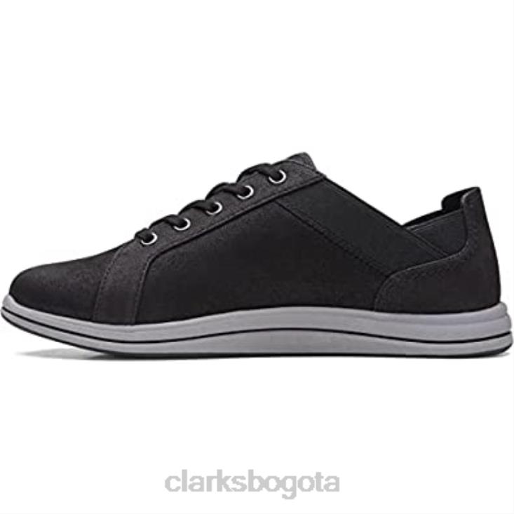 Clarks 0DX8L618 Zapatilla Clarks Mujer Breeze Sky Negro Textil mujer textil negro