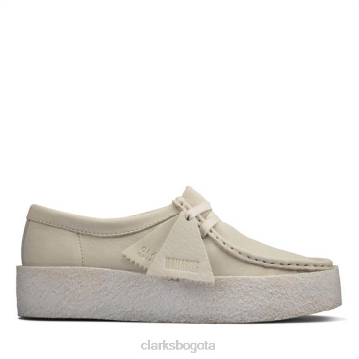 Clarks 0DX8L6180 taza wallabee de nubuck blanco clarks de nubuck blanco unisexo nubuck blanco