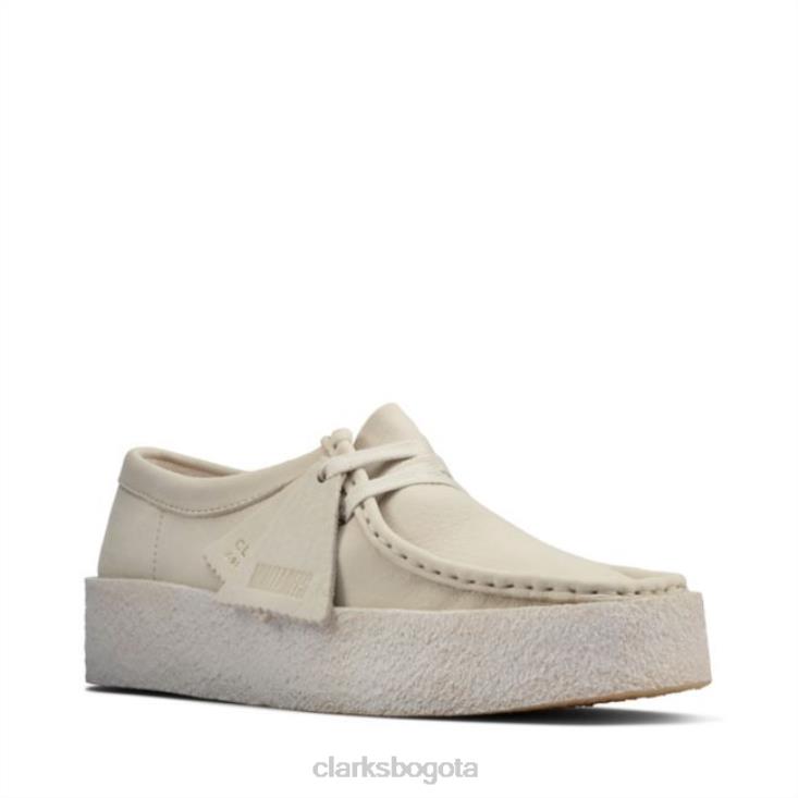 Clarks 0DX8L6180 taza wallabee de nubuck blanco clarks de nubuck blanco unisexo nubuck blanco