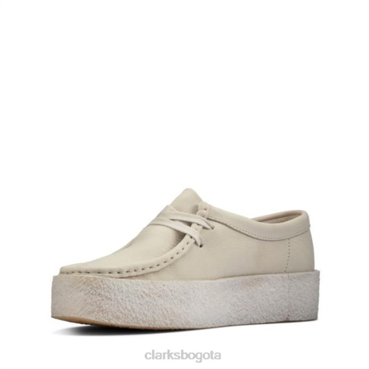 Clarks 0DX8L6180 taza wallabee de nubuck blanco clarks de nubuck blanco unisexo nubuck blanco