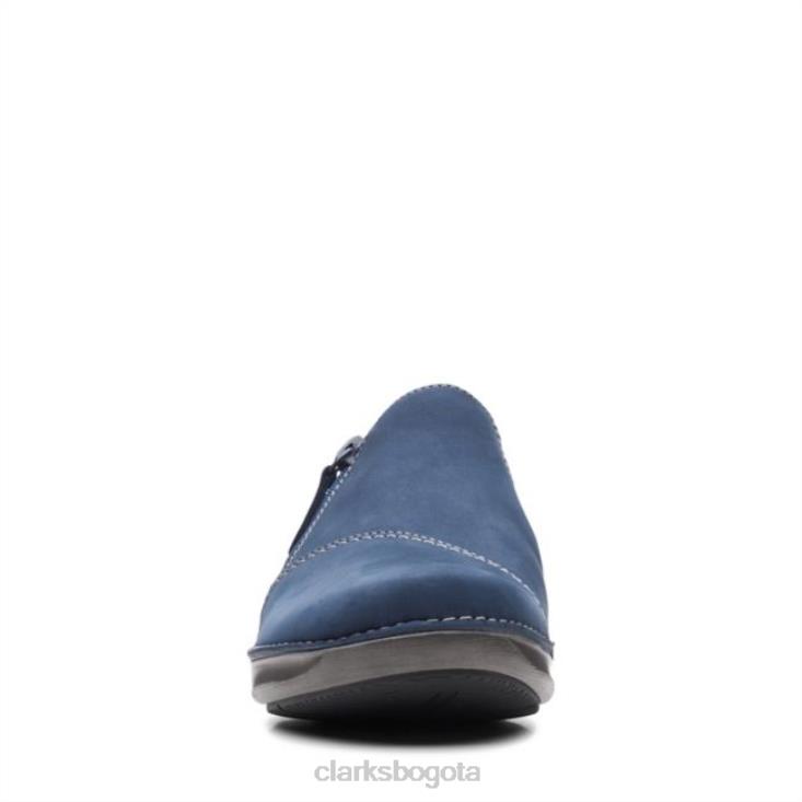 Clarks 0DX8L6182 Appley Zip nubuck azul marino nubuck azul marino clarks mujer nubuck azul marino
