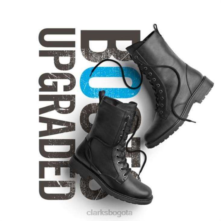 Clarks 0DX8L6196 Clarks de cuero negro estilo orinoco 2 de cuero negro mujer cuero negro