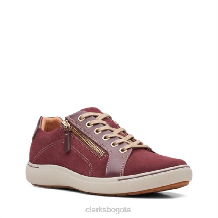 Clarks 0DX8L6197 nalle encaje burdeos clarks burdeos unisexo borgoña