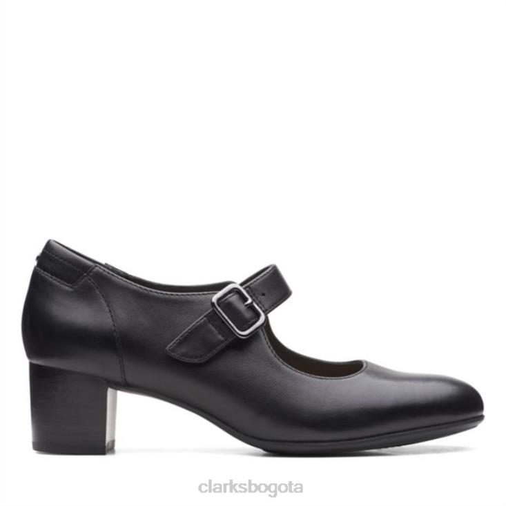 Clarks 0DX8L6208 cuero negro clarks linnae walk cuero negro mujer cuero negro