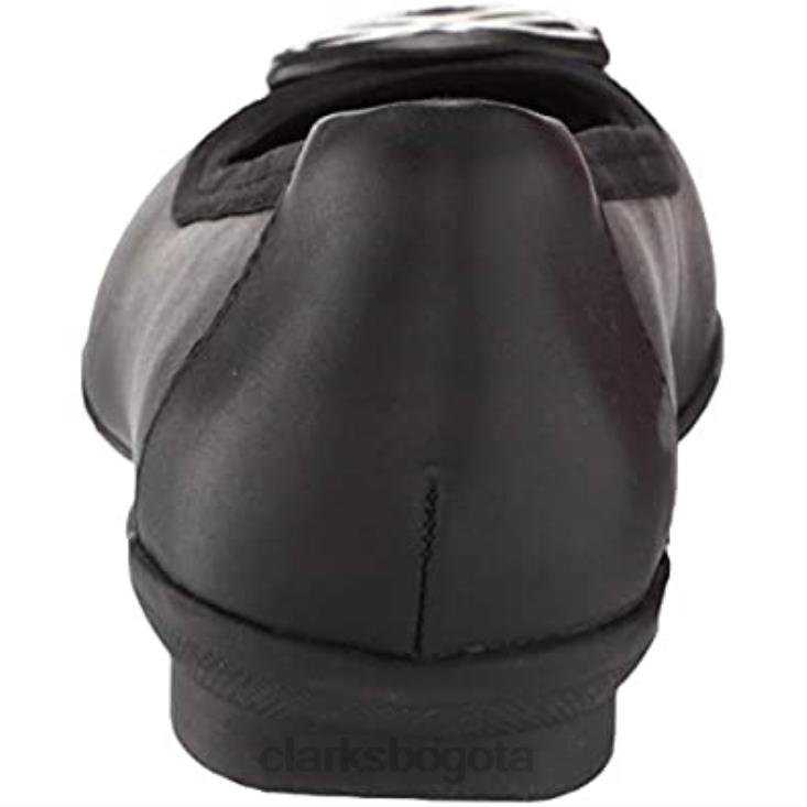 Clarks 0DX8L621 bailarina baja sara wil mujer clarks cuero negro mujer cuero negro