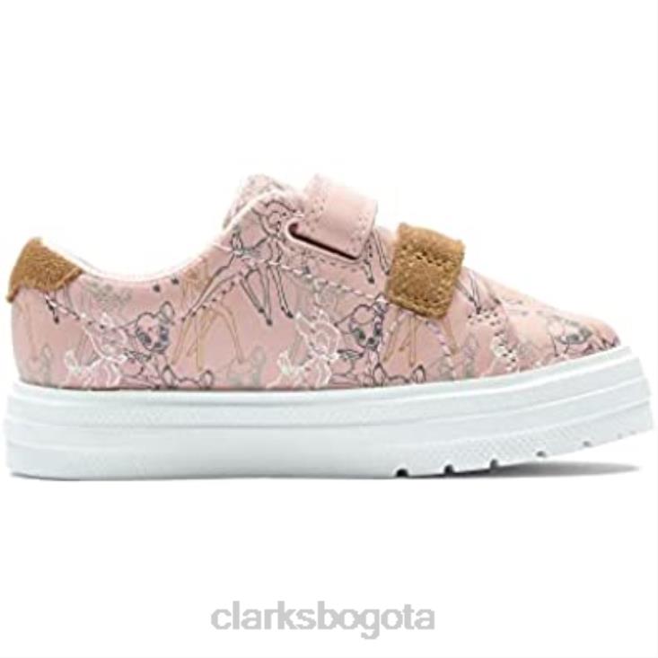 Clarks 0DX8L622 nova craft zapatos de cuero para niños pequeños clarks rosa niños