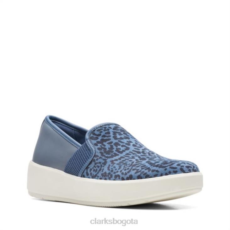 Clarks 0DX8L6227 azul gris clarks layton pétalo azul gris mujer gris azulado