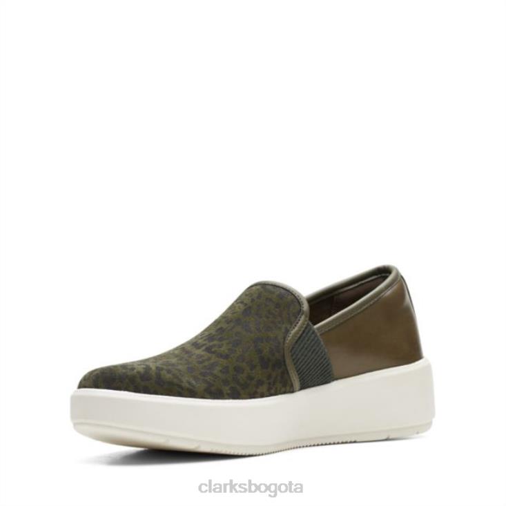 Clarks 0DX8L6229 layton petal oliva oscuro clarks oliva oscuro mujer oliva oscuro