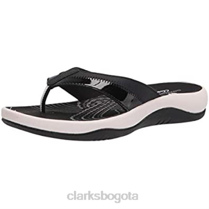 Clarks 0DX8L623 chanclas sunmaze surf mujer clarks charol sintético negro mujer charol sintético negro