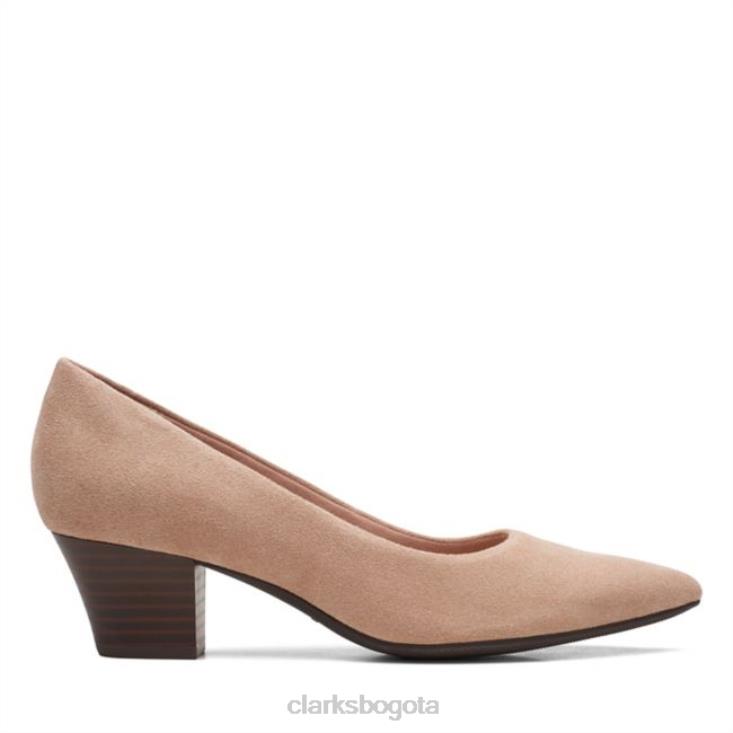 Clarks 0DX8L6237 teresa step praline ante clarks praline ante unisexo ante praliné