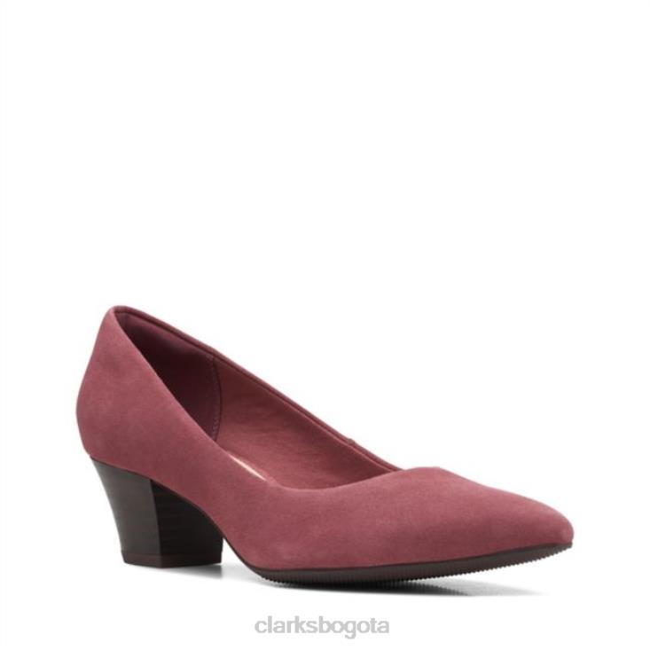 Clarks 0DX8L6239 teresa step rosa oscuro sde clarks rosa oscuro sde unisexo rosa oscuro sde