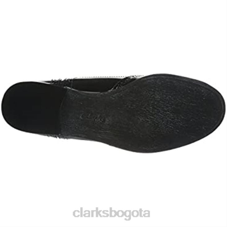 Clarks 0DX8L624 Derbys de roble hamble de charol negro para mujer de Clarks mujer charol negro